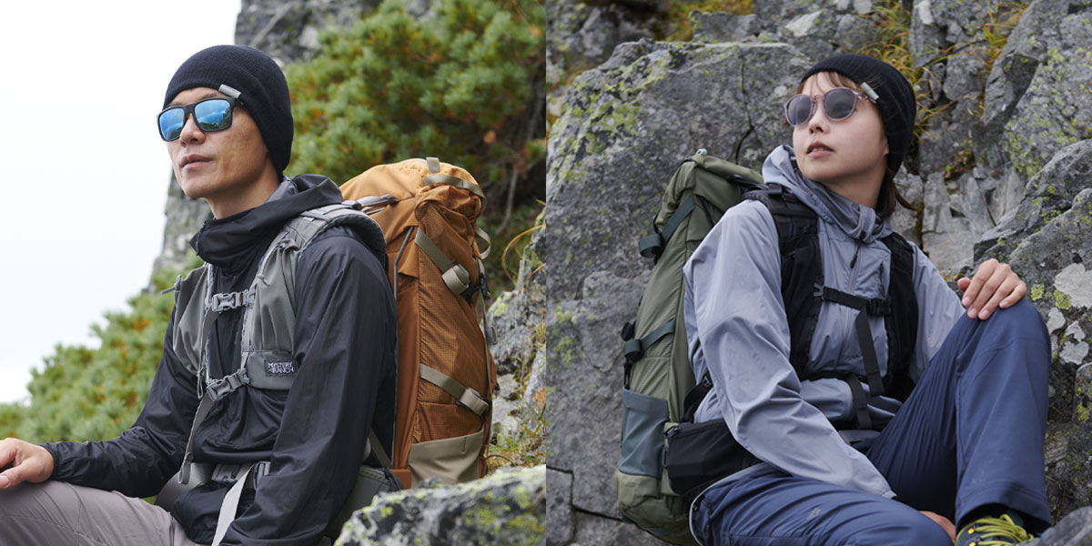 メリノスピンウールビーニーの着用イメージ