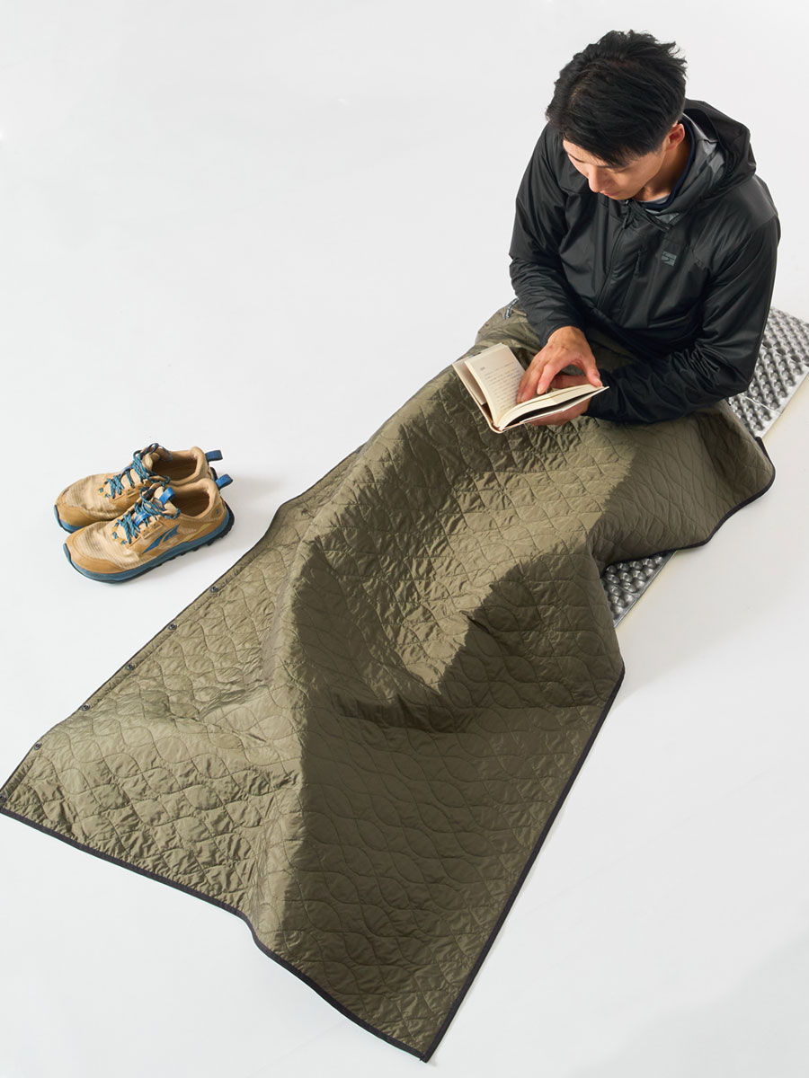 日常でポリゴンマルチブランケットを使用するイメージ