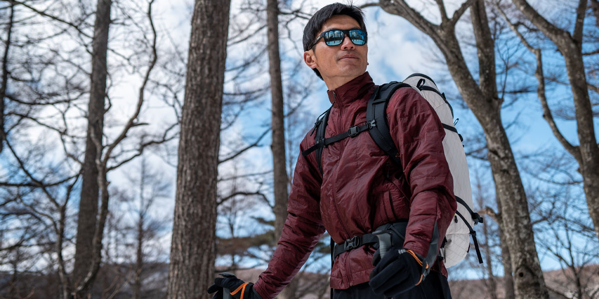 ポリゴンULの着用イメージ（行動保温着）