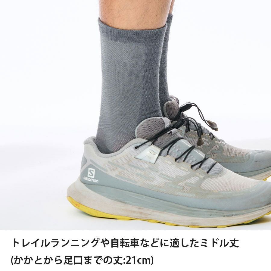 ラミースピンソックスクルー(滑り止め付き) | アウトドアブランド